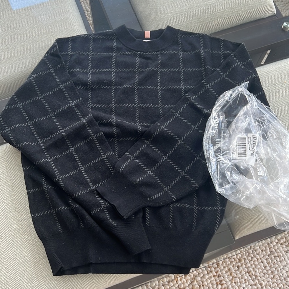 🖤🖤 Lunya Cozy Cotton Silk Pullover Immersed Black Medium Large Small XS $218 - Picture 3 of 4